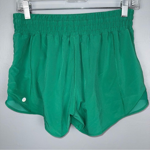 Lululemon Athletica Hotty Hot High-Rise Lined Short 4" Women’s 6 Green - Picture 7 of 7